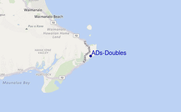 ADs/Doubles location map