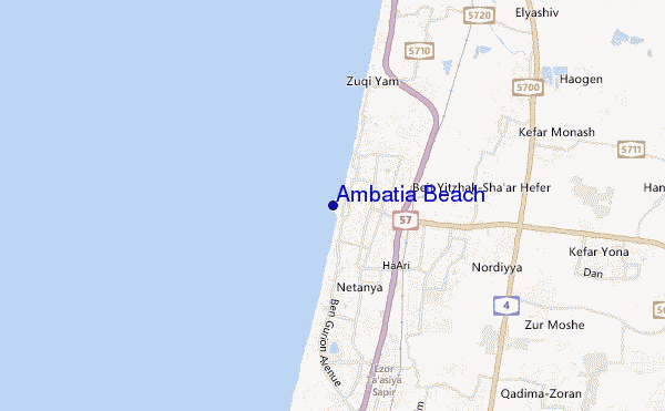 Ambatia Beach location map