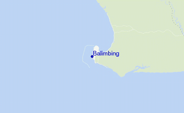 Balimbing location map