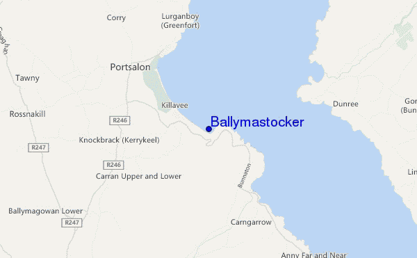 Ballymastocker location map
