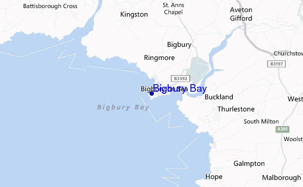 Bigbury Bay location map