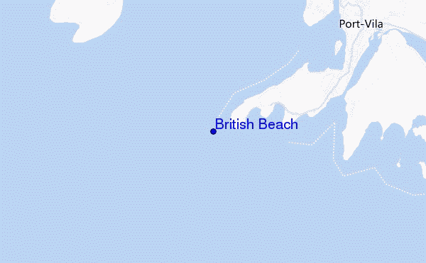 British Beach location map