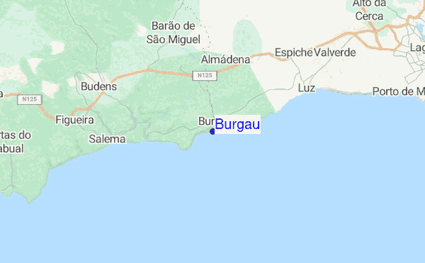 Burgau location map