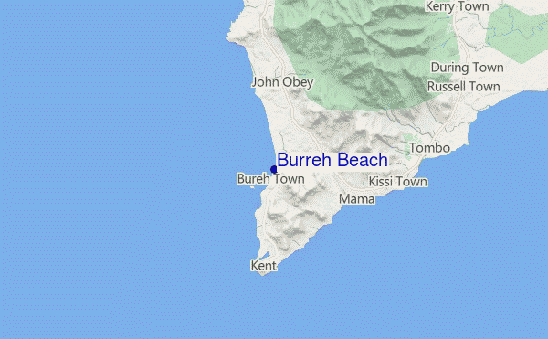 Burreh Beach location map