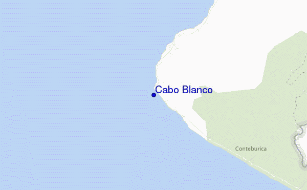 Cabo Blanco location map