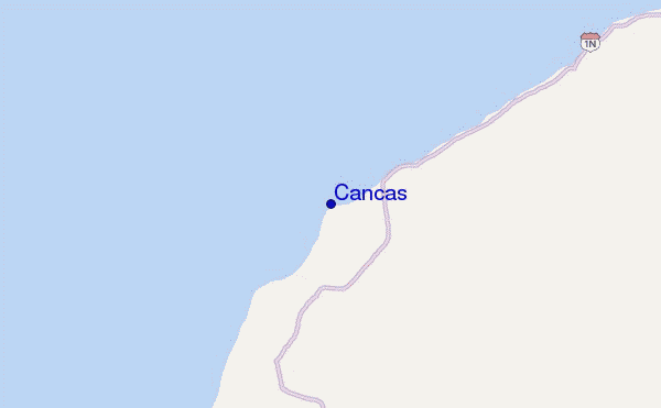 Cancas location map