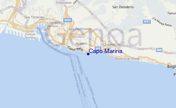 Capo Marina location map