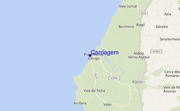 Carriagem location map