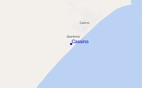 Cassino location map