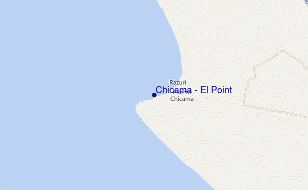 Chicama - El Point location map