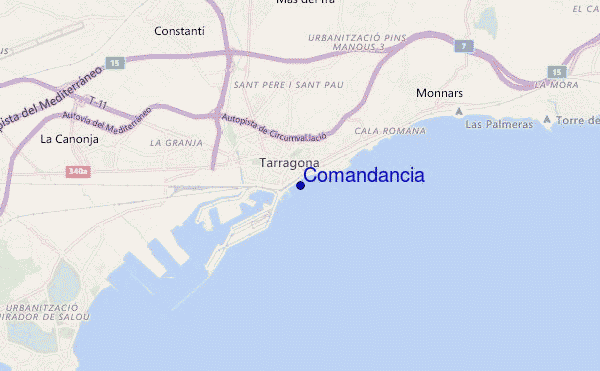 Comandancia location map