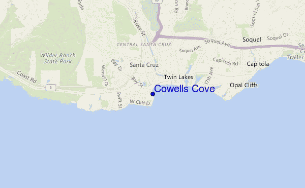 Cowells Cove location map