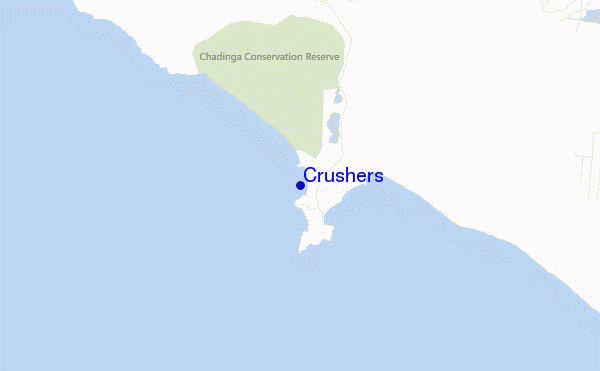 Crushers location map