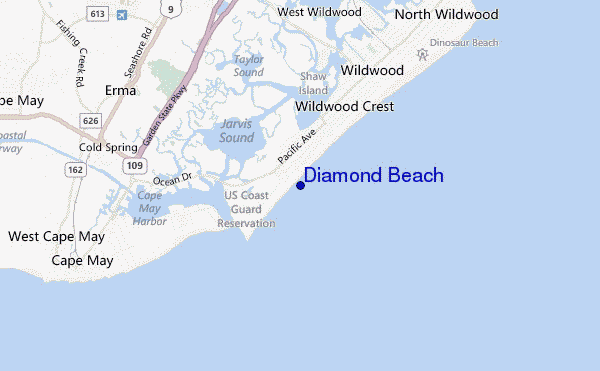 Diamond Beach location map