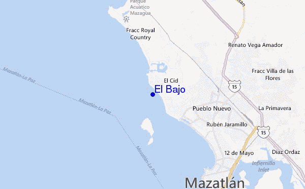 El Bajo location map