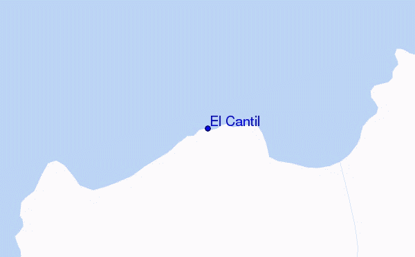 El Cantil location map