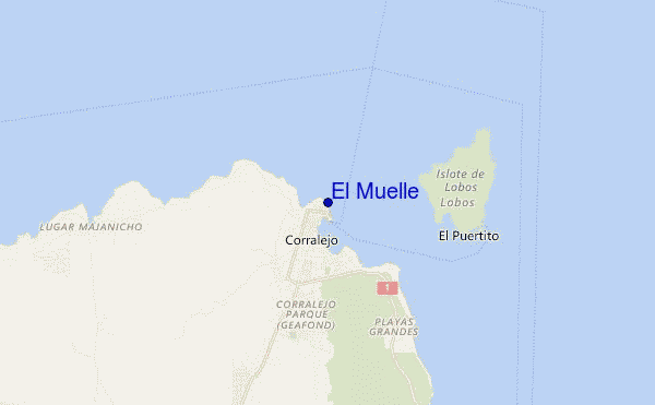 El Muelle location map