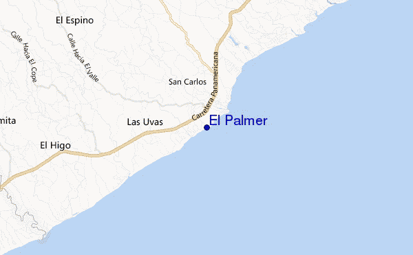 El Palmer location map
