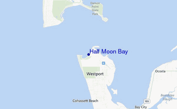 Half Moon Bay location map