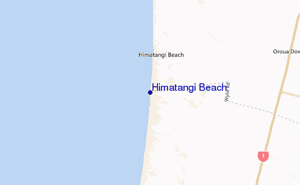 Himatangi Beach location map