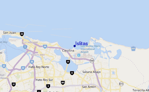 Islitas location map