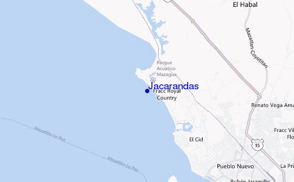 Jacarandas location map