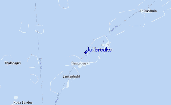Jailbreaks location map