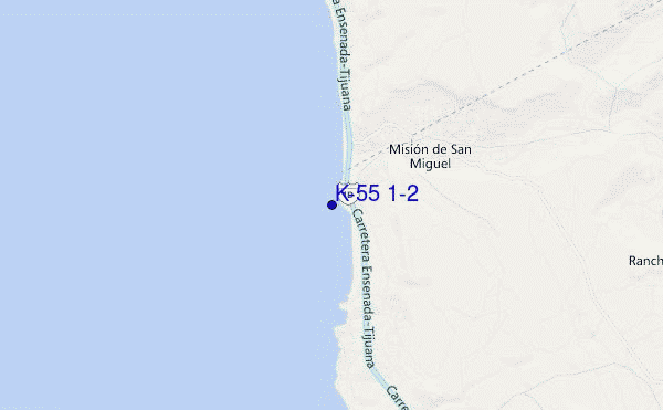 K-55 1/2 location map