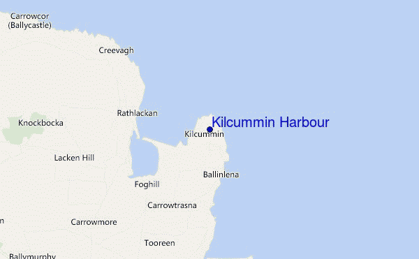 Kilcummin Harbour location map