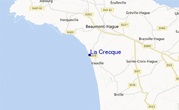 La Crecque location map