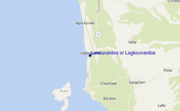 Lakouvardos or Lagkouvardos location map