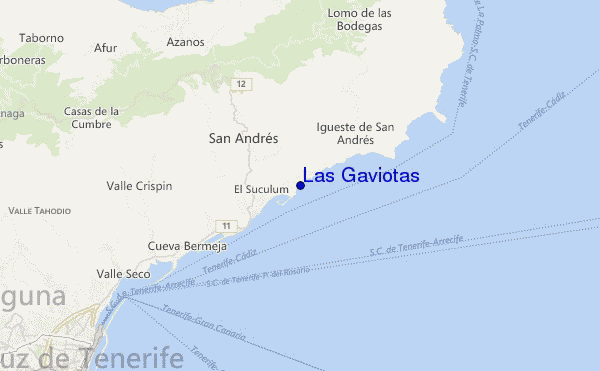 Las Gaviotas location map