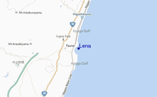 Lena location map