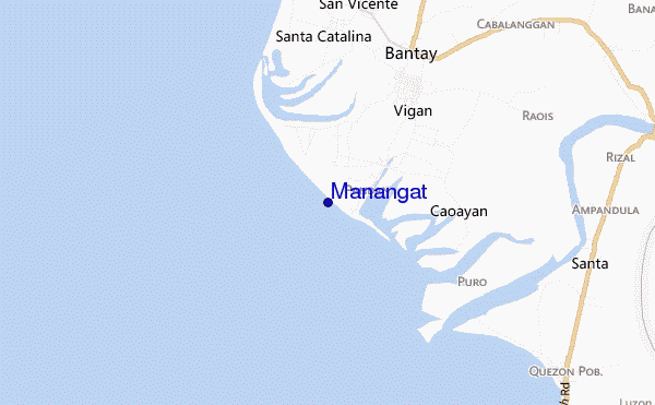 Manangat location map
