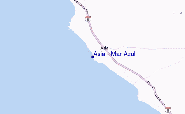 Asia - Mar Azul location map