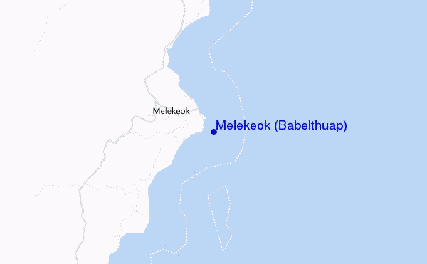Melekeok (Babelthuap) location map