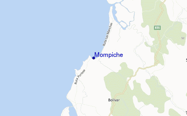 Mompiche location map