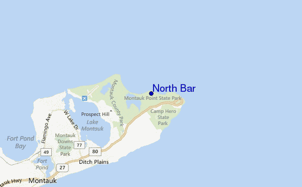 North Bar location map