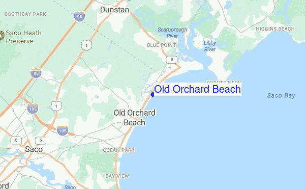 Old Orchard Beach location map