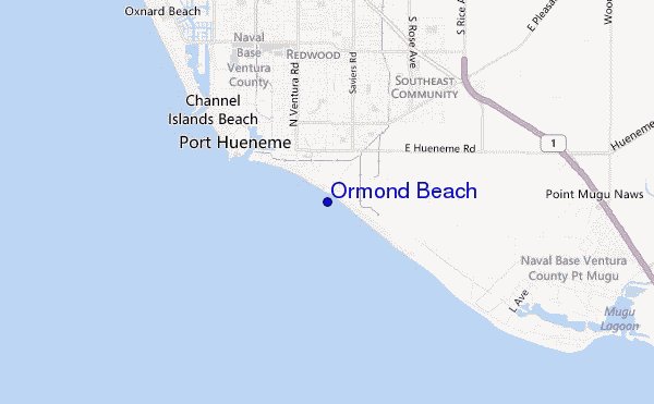 Ormond Beach location map