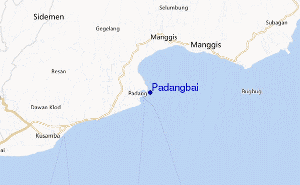 Padangbai location map