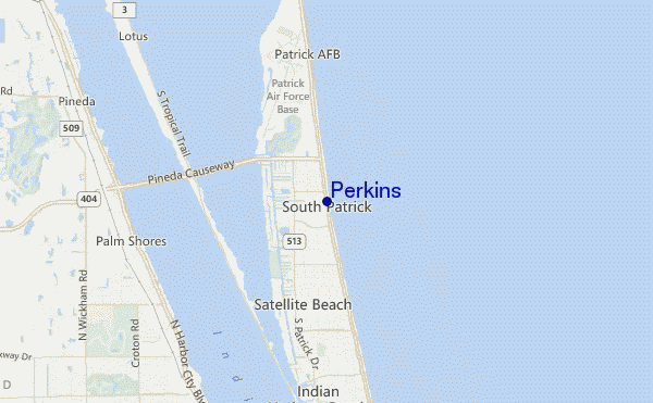 Perkins location map