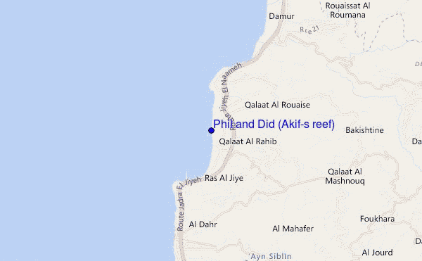 Phil and Did (Akif's reef) location map
