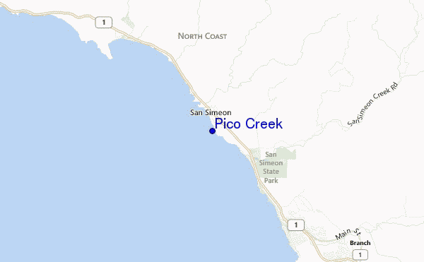 Pico Creek location map