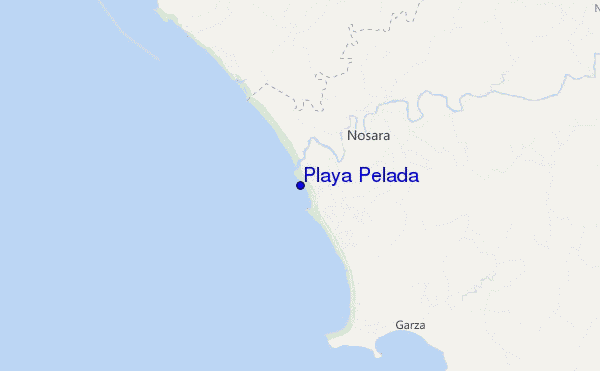 Playa Pelada location map