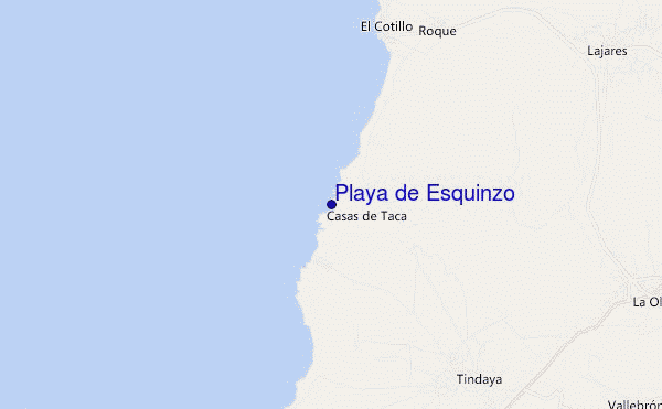 Playa de Esquinzo location map