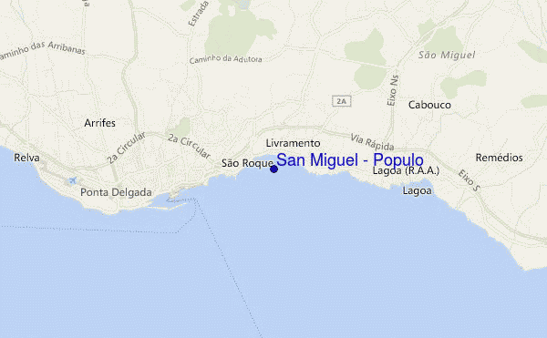 San Miguel - Populo location map