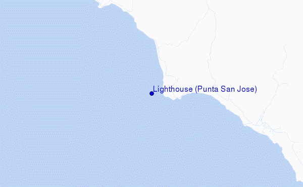 Lighthouse (Punta San Jose) location map