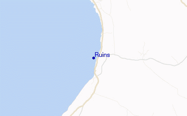 Ruins location map