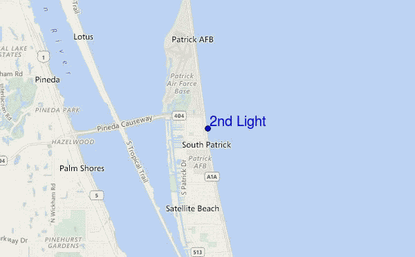 2nd Light location map